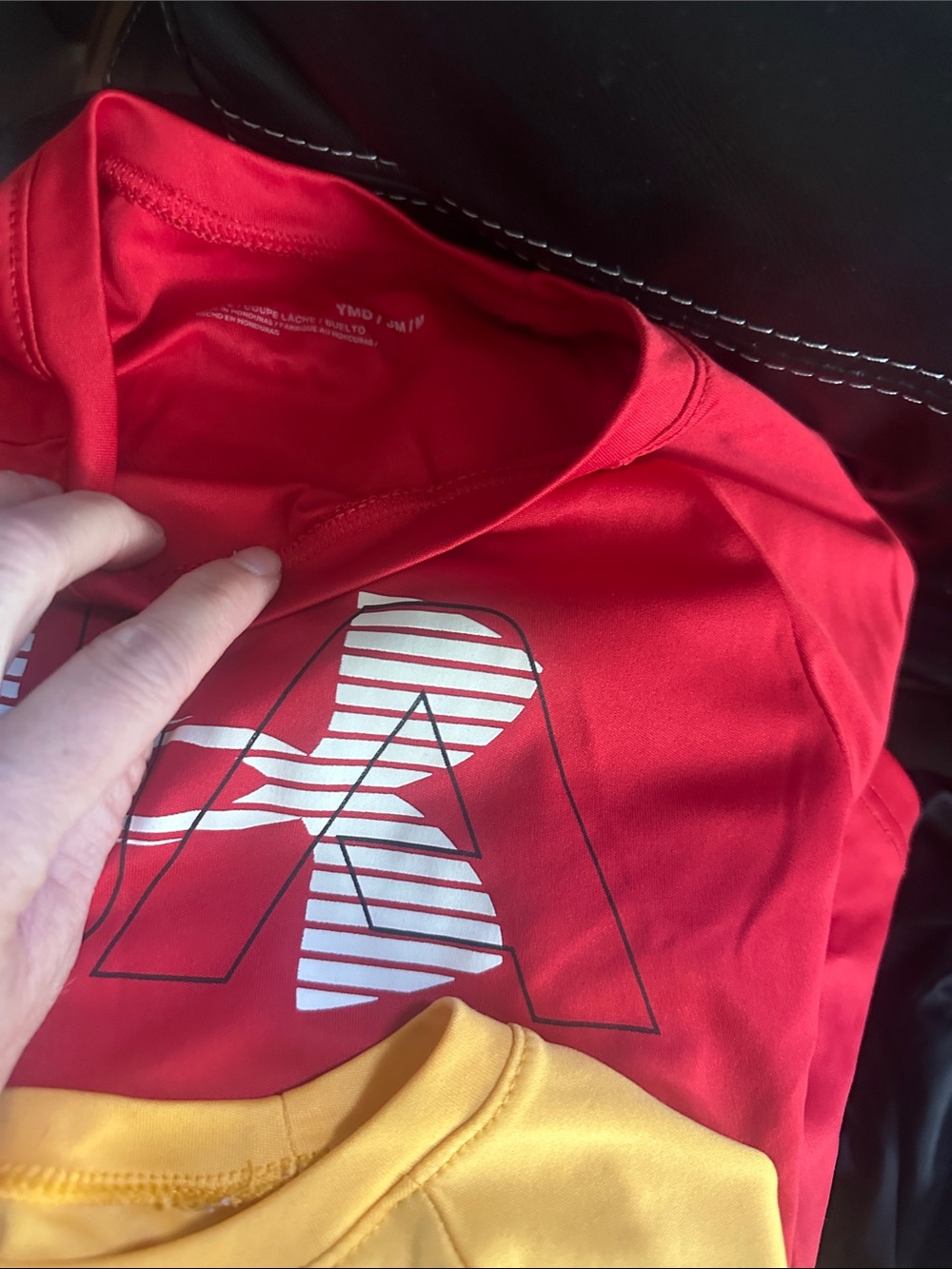 Under Armour Kids' Short Sleeve Performance Top - Yellow - Picture 6 of 6